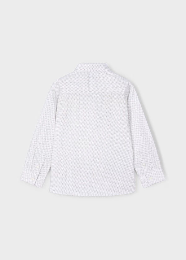 Camisa blanca diseño estampado