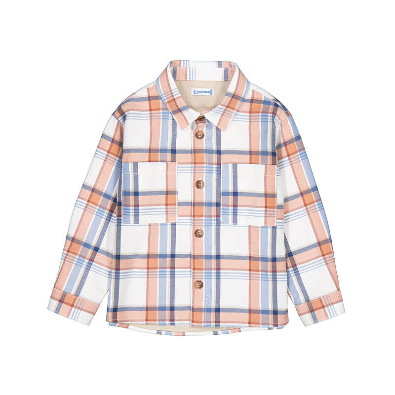 Sobrecamisa manga larga cuadros nectar