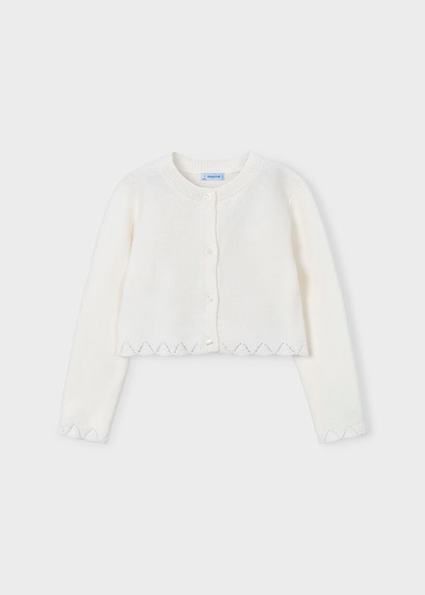 Rebeca de manga larga color crudo