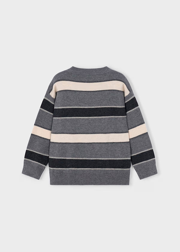 Jersey rayas Grafito