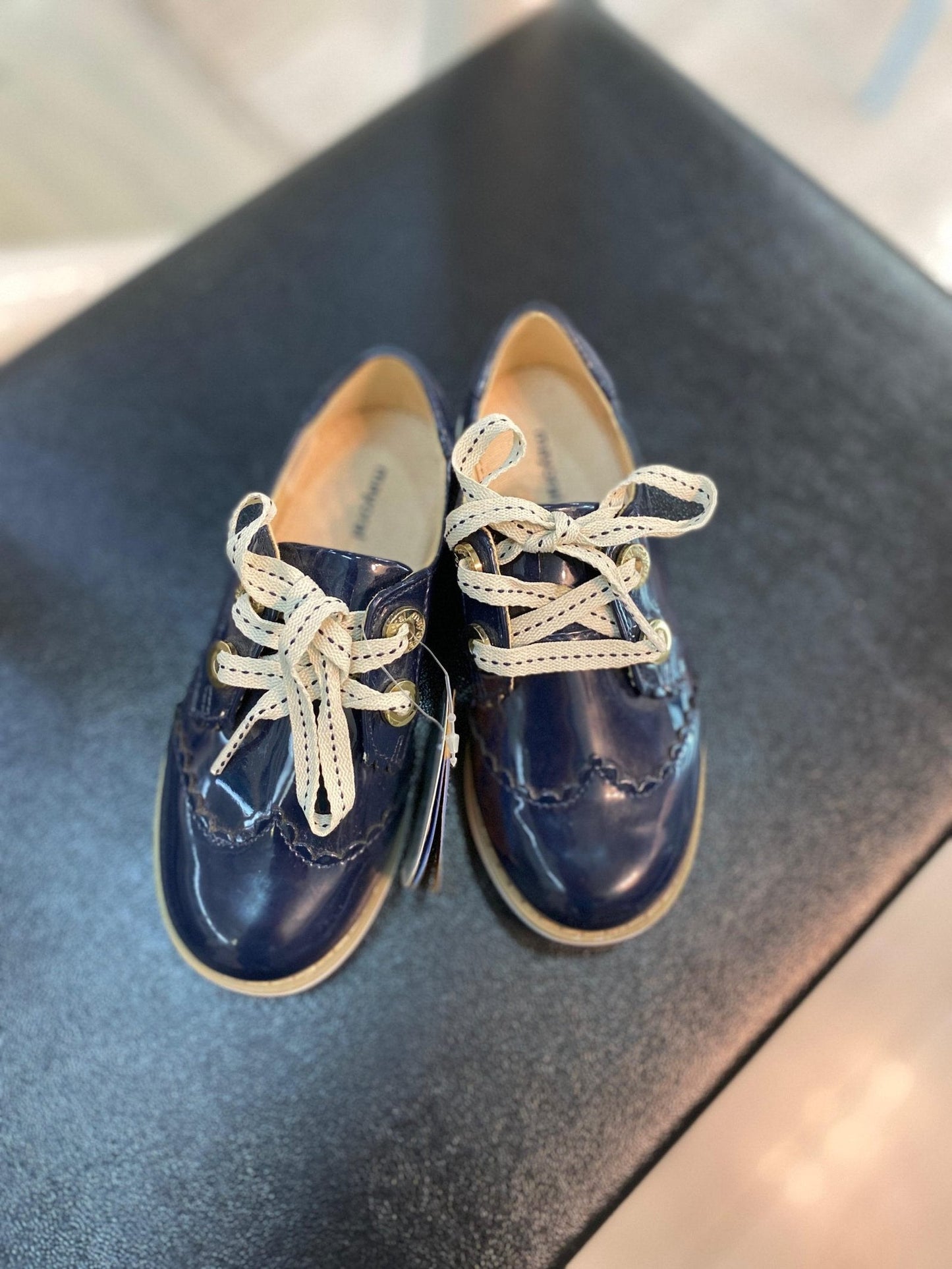 zapato mocasín color azul, para niña mayoral