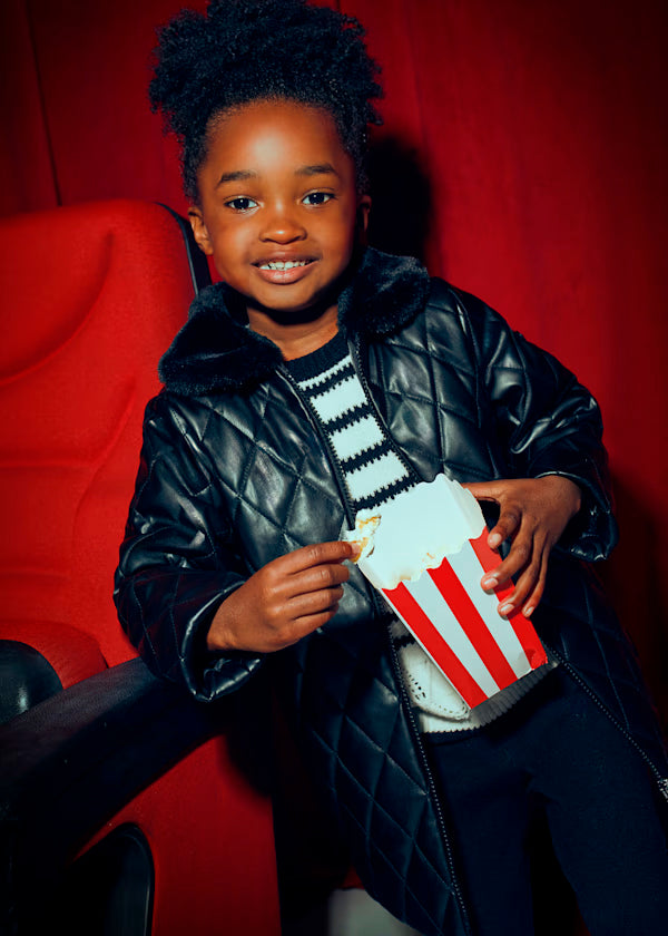 Chaquetón acolchado negro