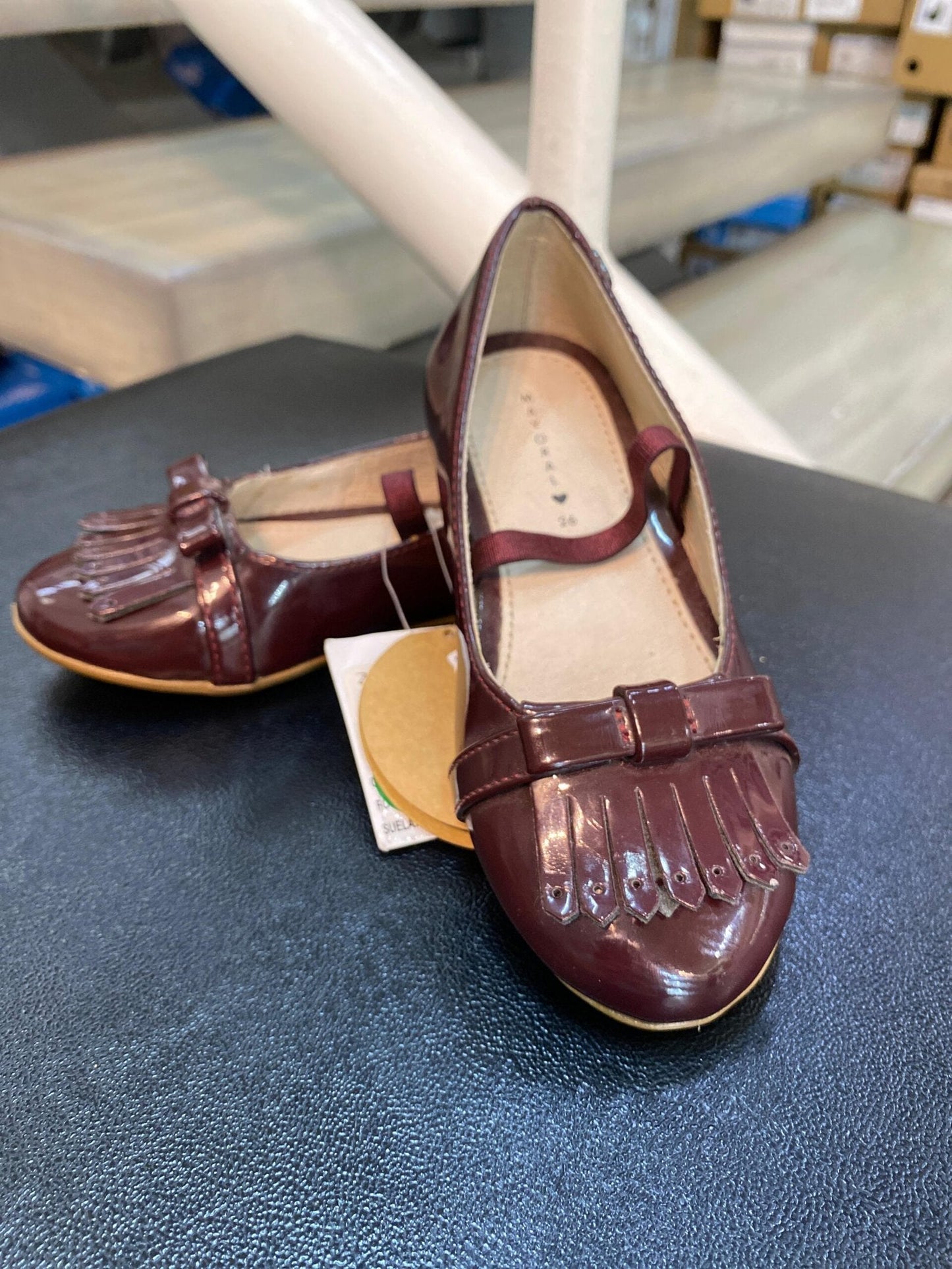 balerina color vino, para niña. mayoral. talla 17mx
