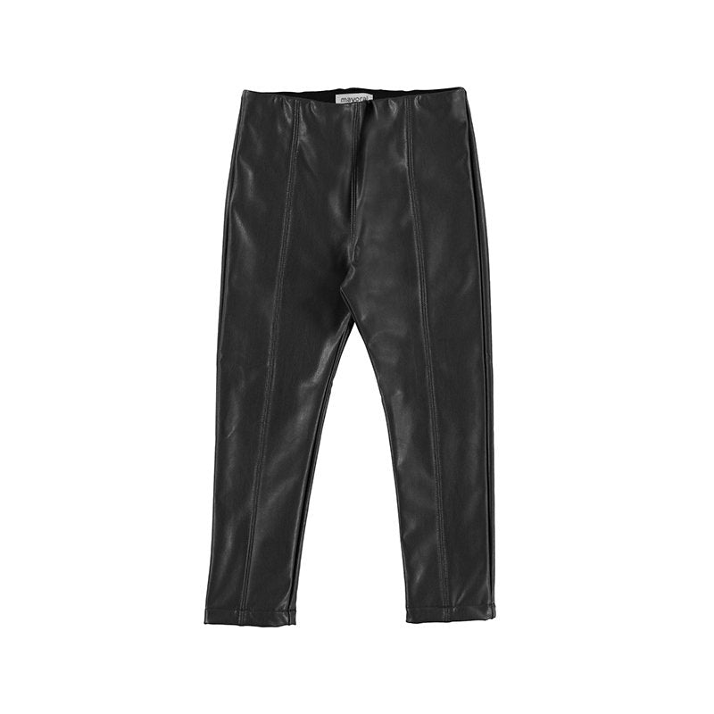 set pantalón polipiel y blusa lunares