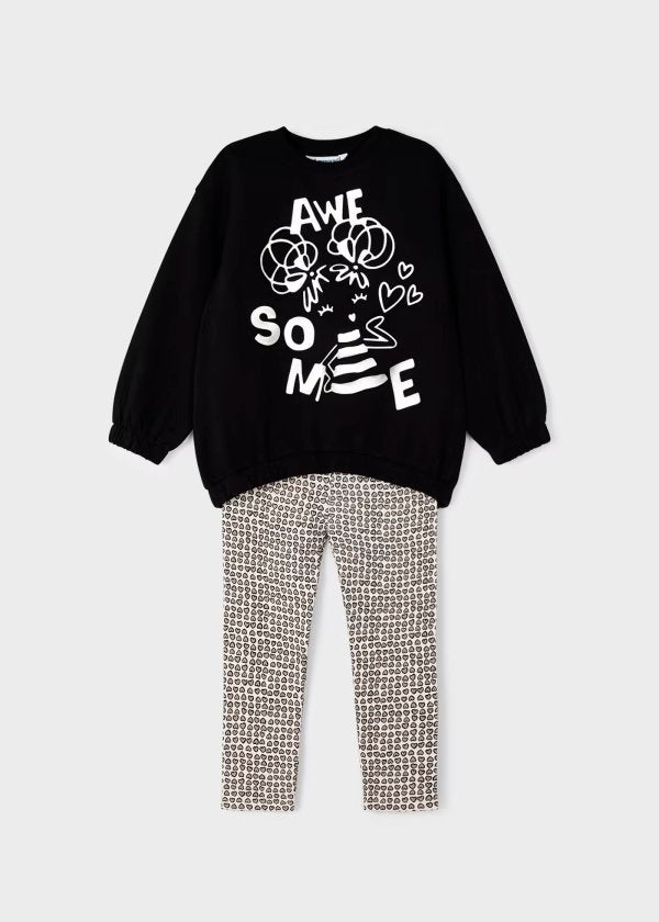 conjunto pullover mayoral negro