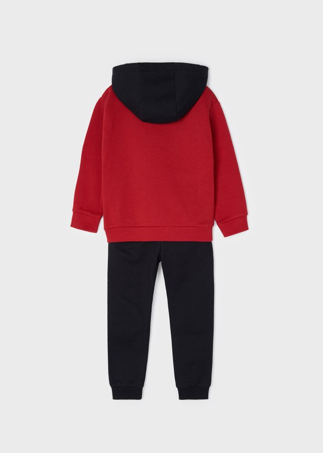 pants de dos piezas para niño con sudadera y pantalón largo.
