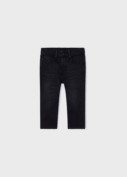 pantalón slim fit  negro oscuro 9m a 2 años