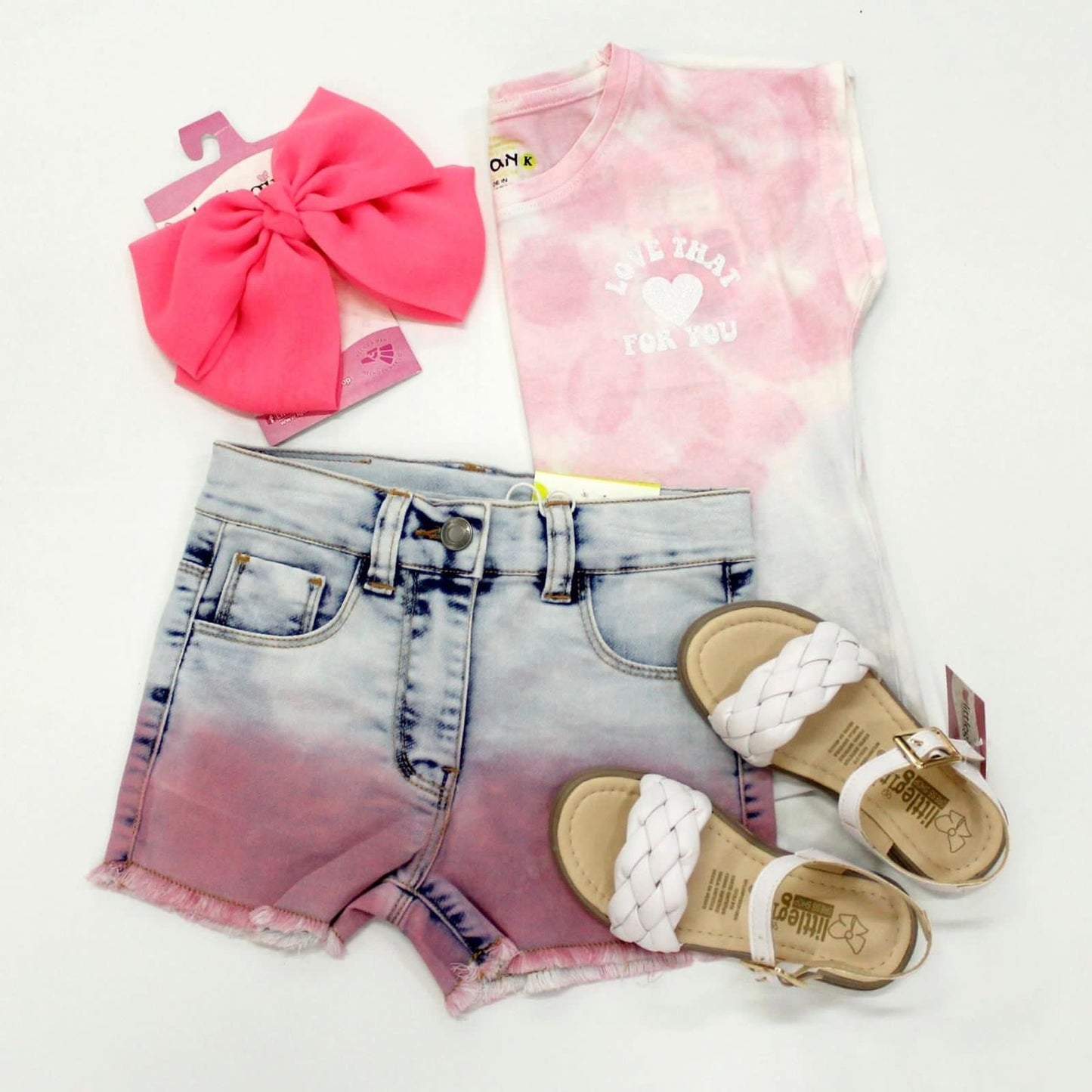 conjunto camiseta y short tie dye