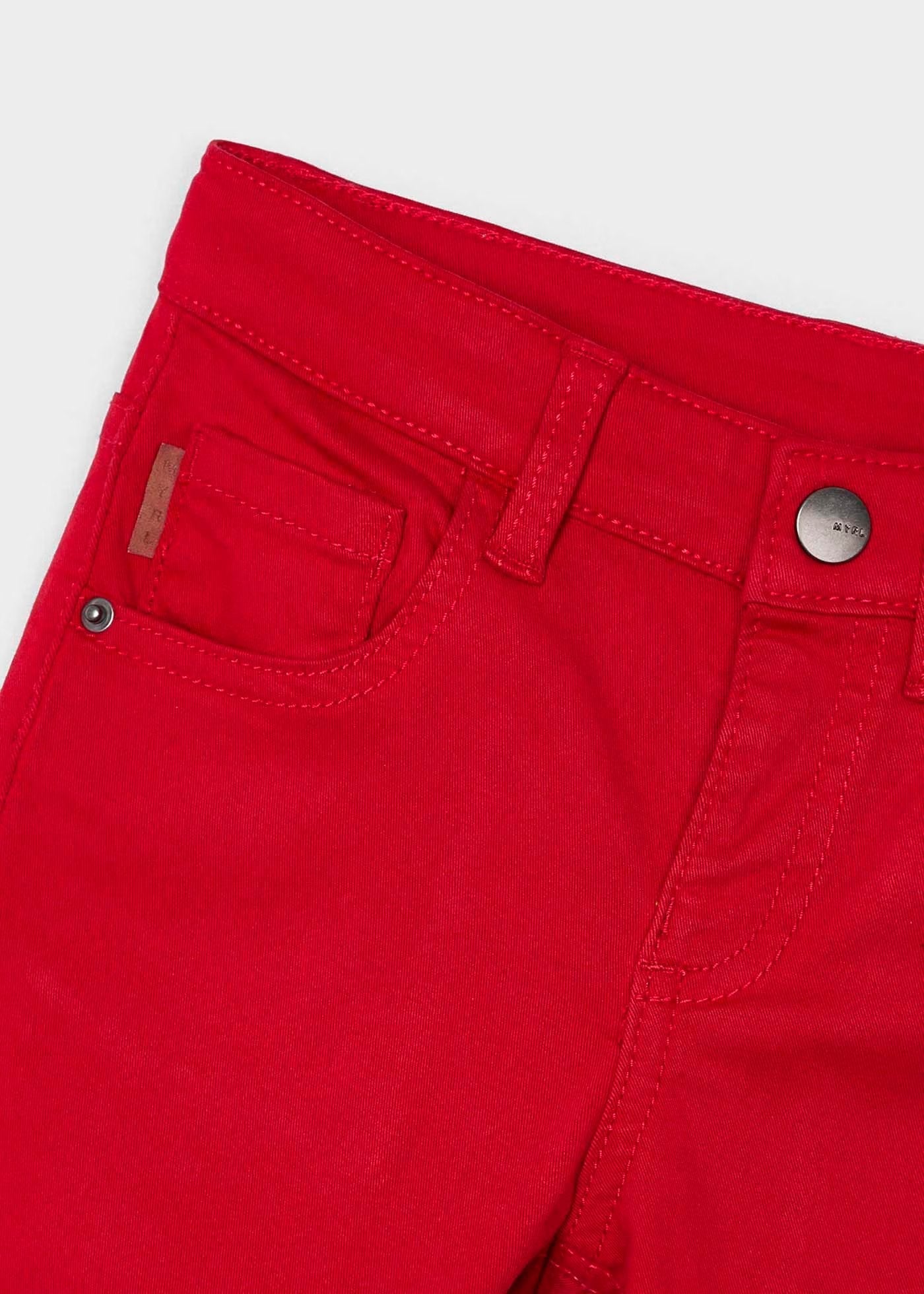 pantalón de vestir color rojo, para niño