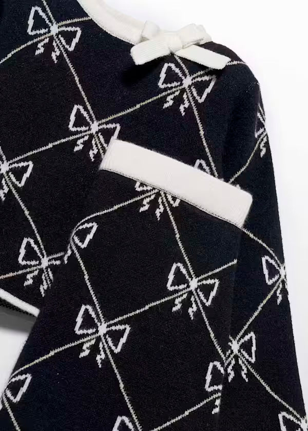 Conjunto Tricot Falda Y jersey negro