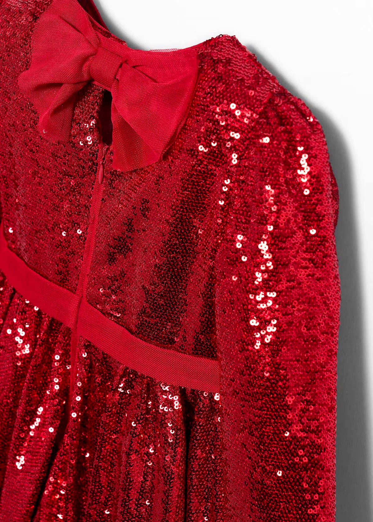 Vestido lentejuelas color rojo