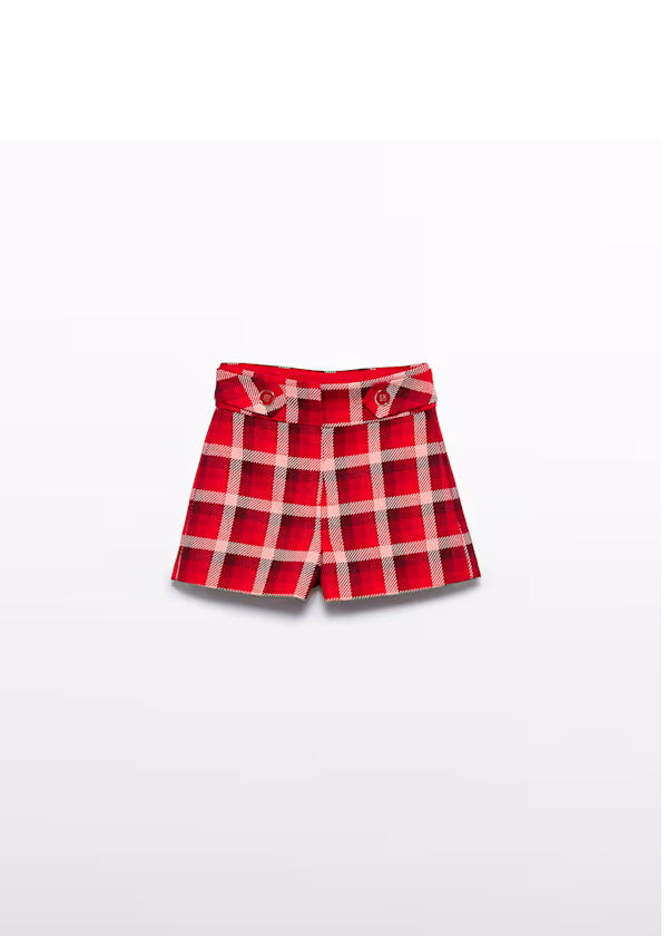 PREVENTA Conjunto jersey rojo y falda cuadros rojo