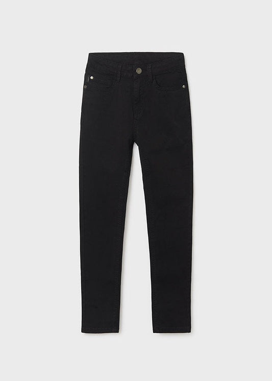 pantalón slim fit negro