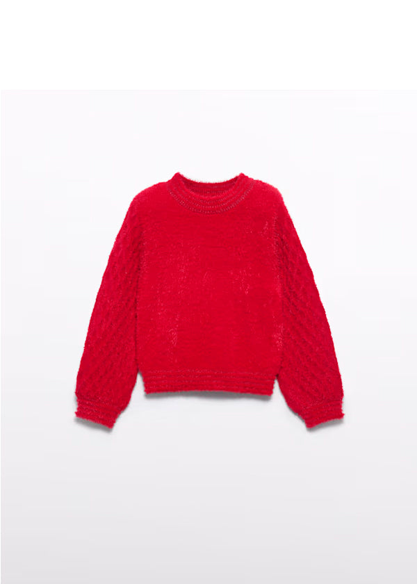 PREVENTA Conjunto jersey rojo y falda cuadros rojo