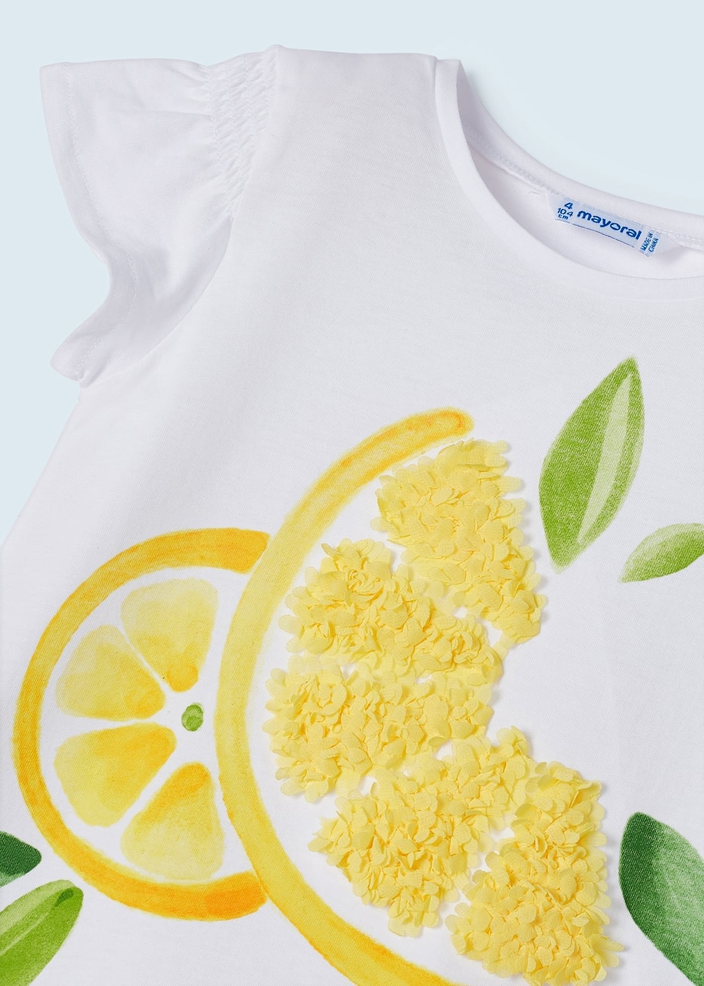conjunto para niña de playera y legging limón