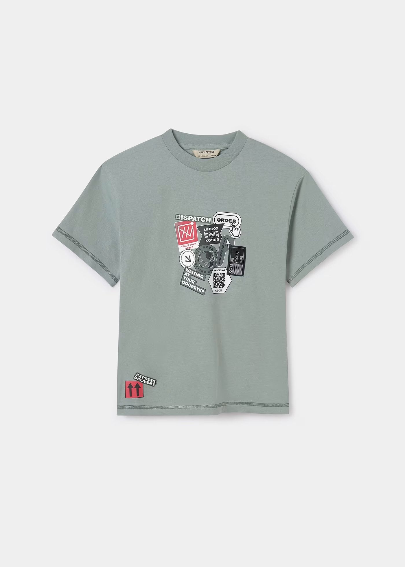 camiseta mayoral color verde mineral para niño