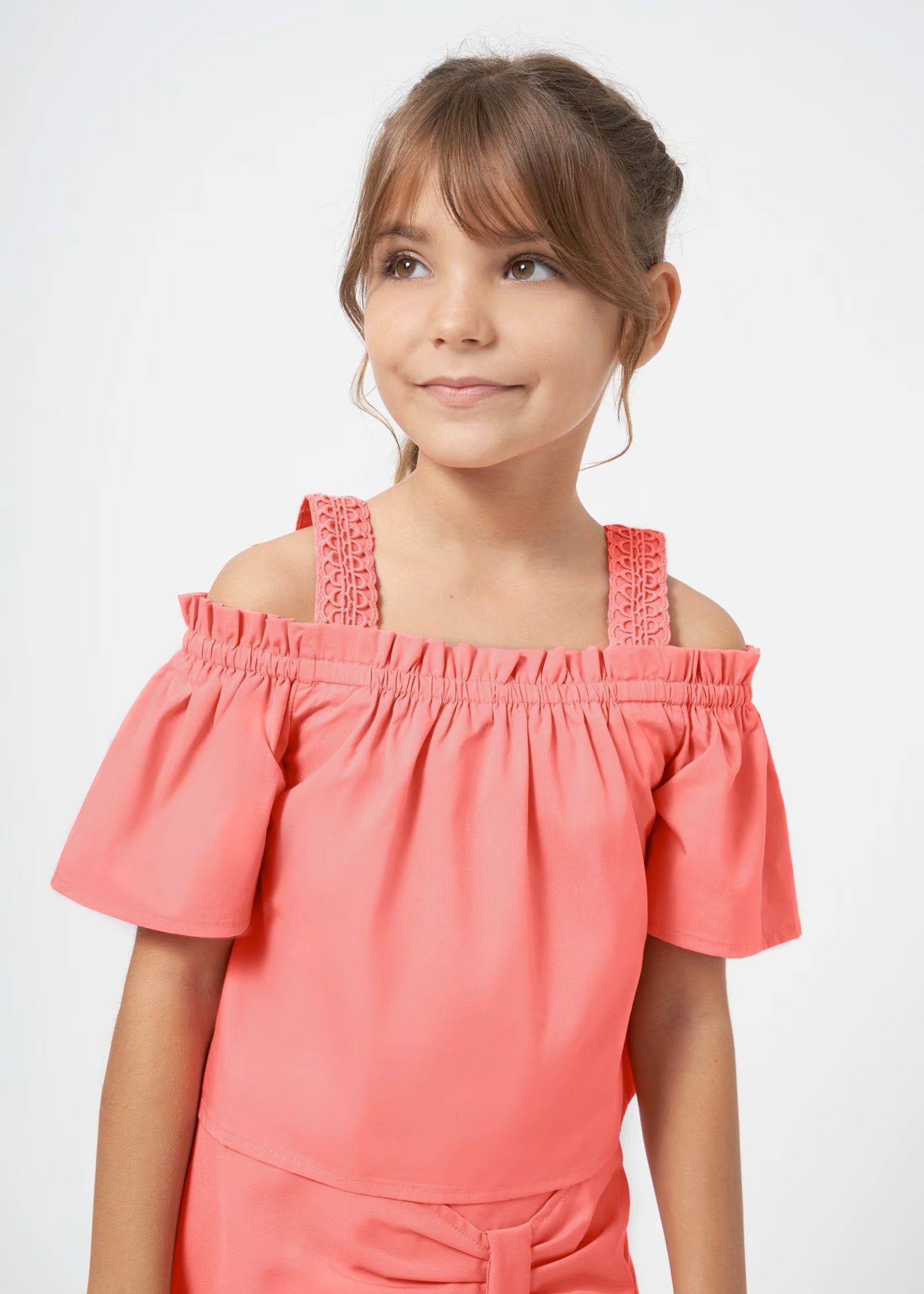 set de short y blusa popelin flamingo