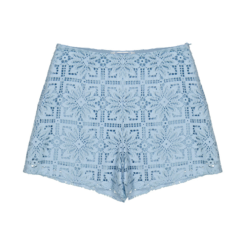 conjunto short y blusa, color azul