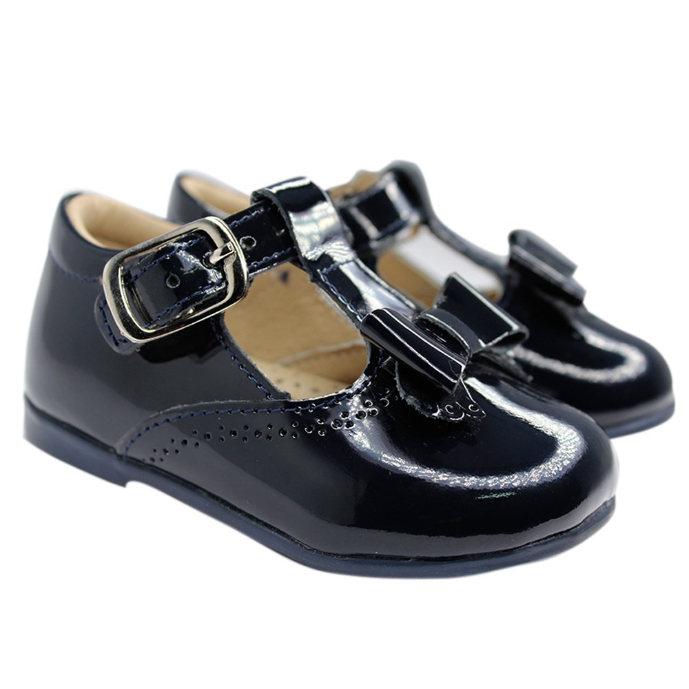 zapato charol marino, hebilla