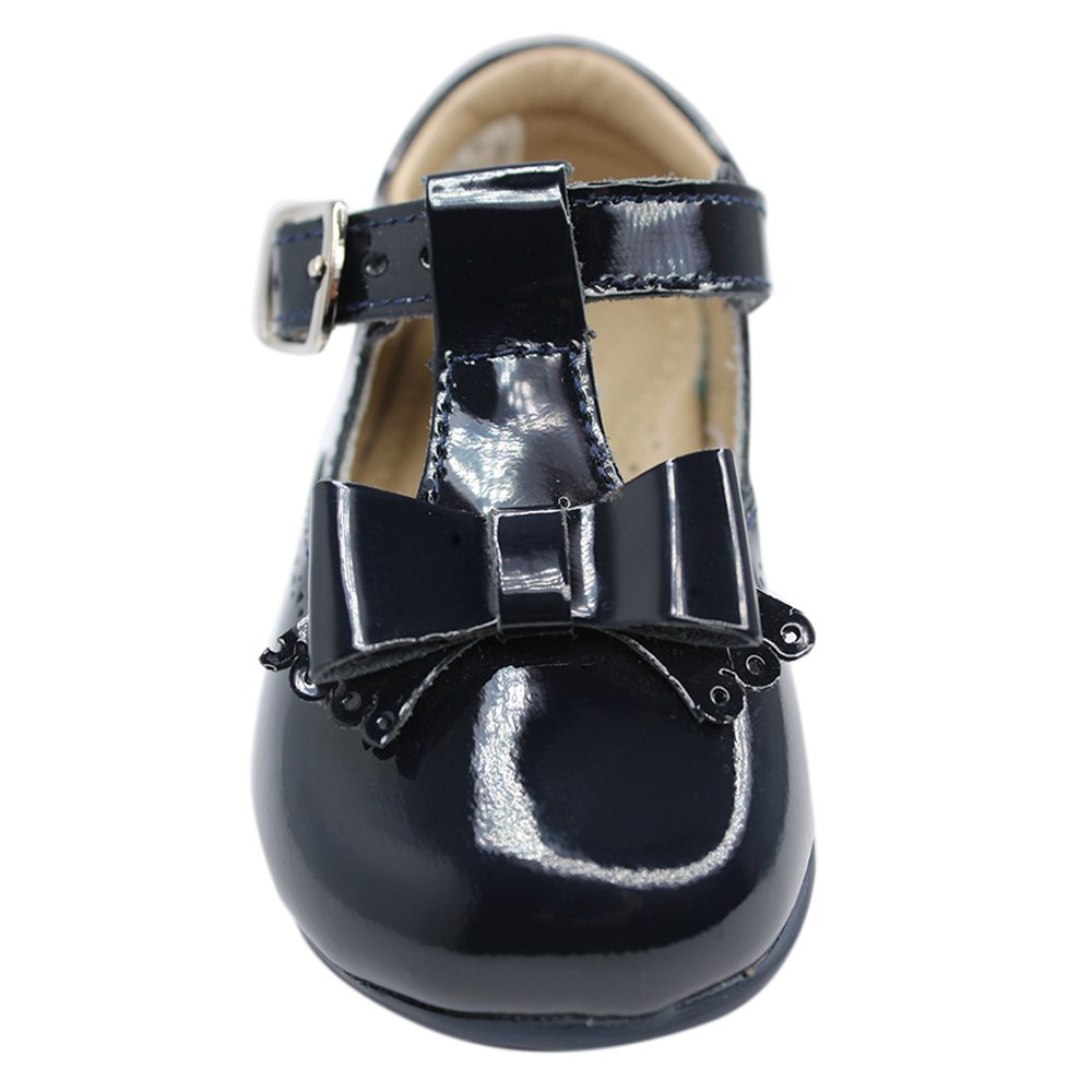 zapato charol marino, hebilla