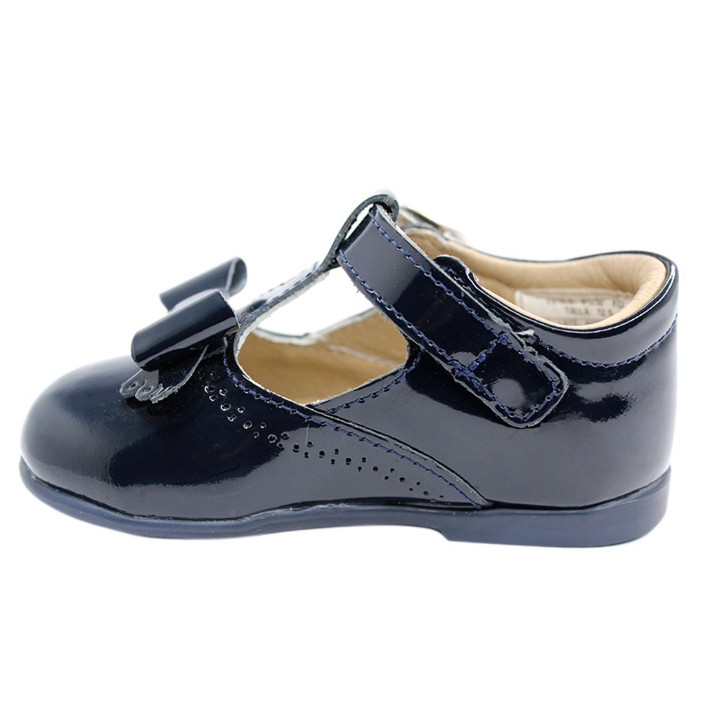 zapato charol marino, hebilla