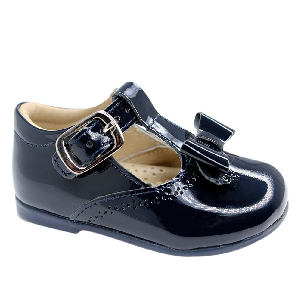 zapato charol marino, hebilla