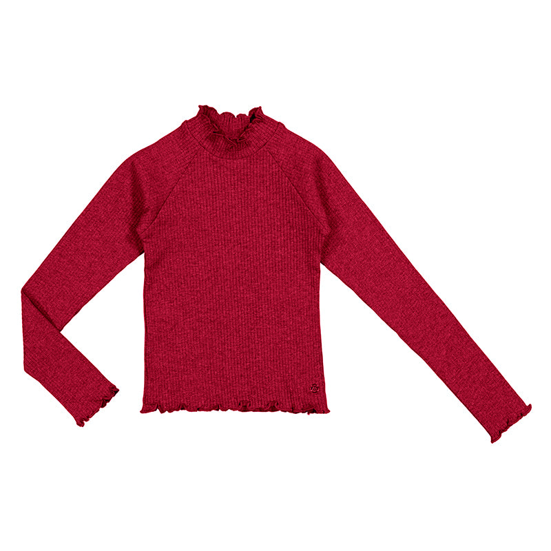 Blusa Cereza Canale cuello puños ruffle