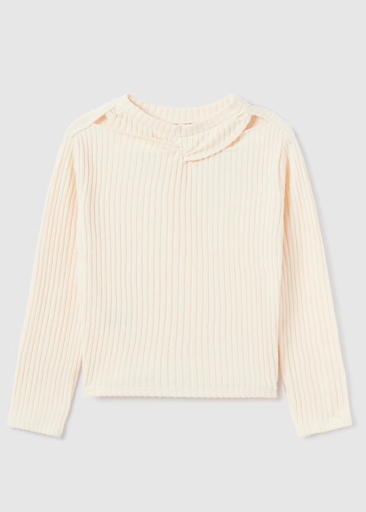 set camiseta manga larga y falda olanes, mayoral