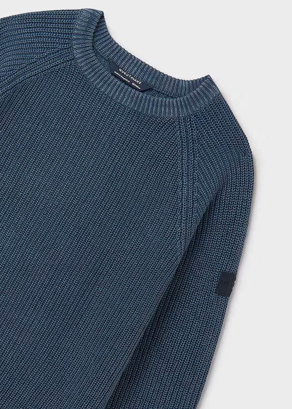 Jersey básico tricot azul