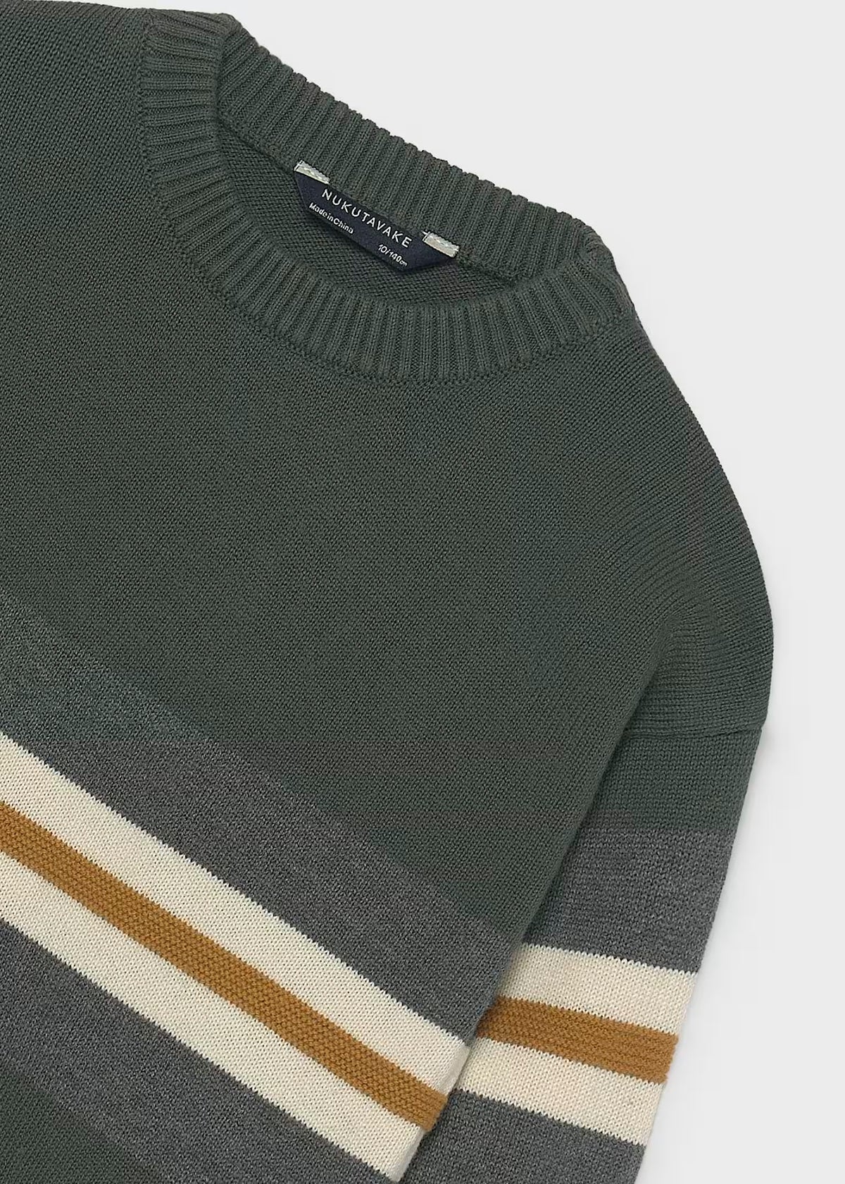 Jersey de manga larga combinado a bloques verde