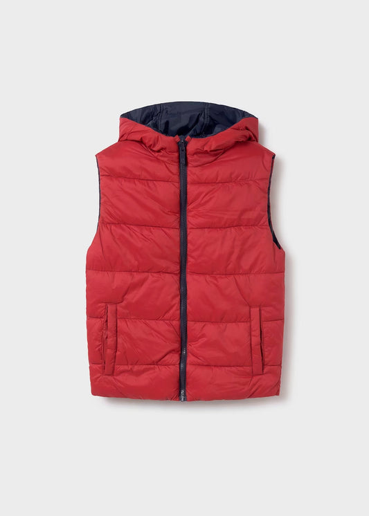 chaleco acolchado doble vista