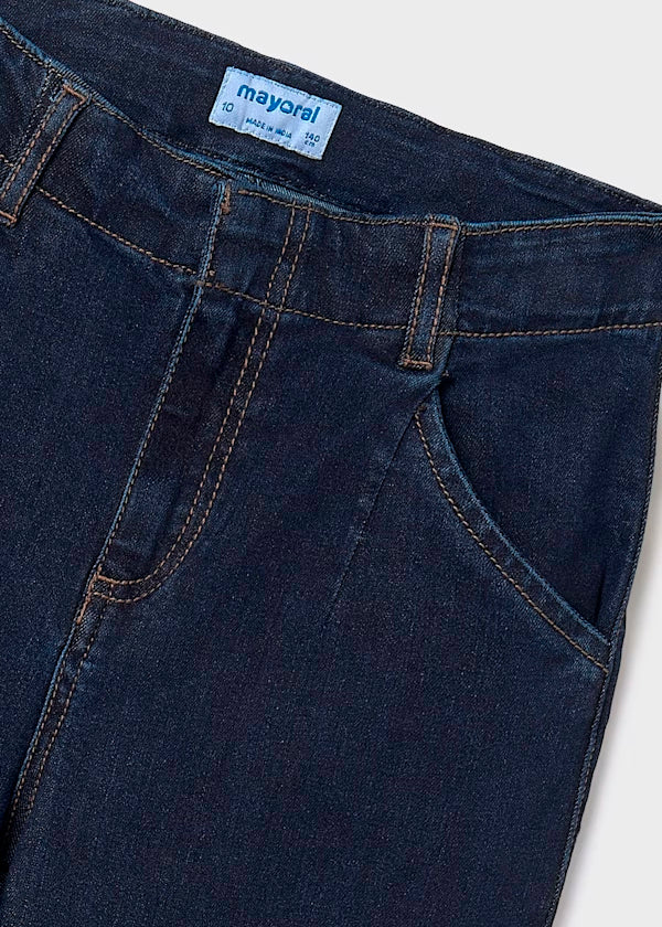 Pantalón vaquero acampanado tejano super oscuro