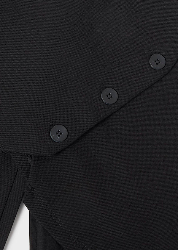 Conjunto pantalón y chaleco color negro