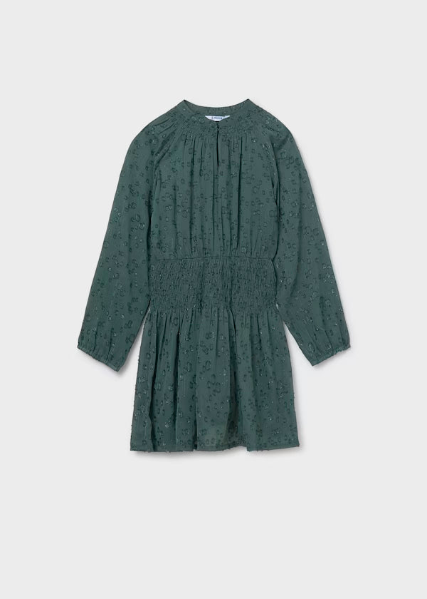 Vestido gasa eucalipto