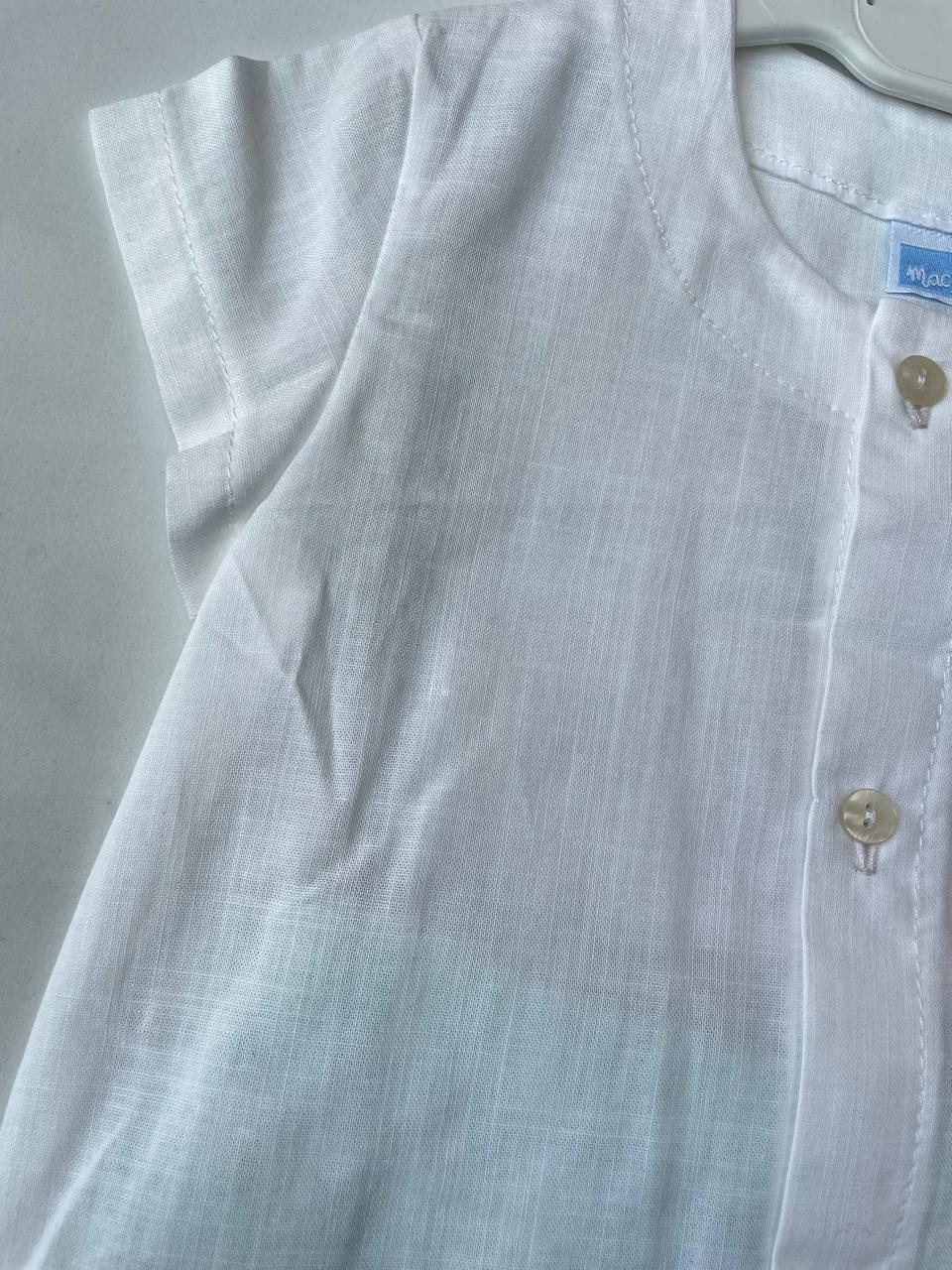 Conjunto camisa y calzón rayas menta