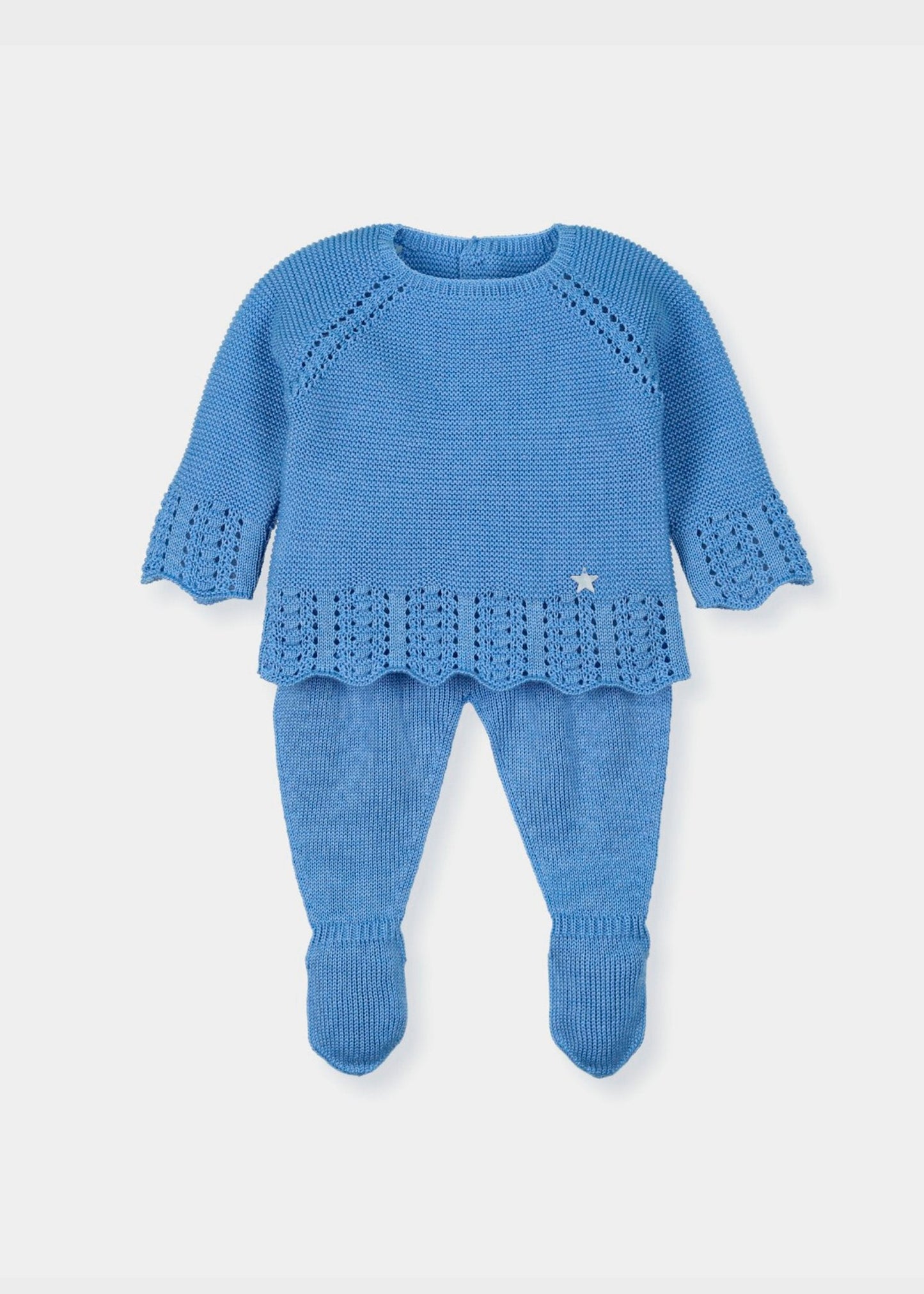 set jersey  y polaina azul