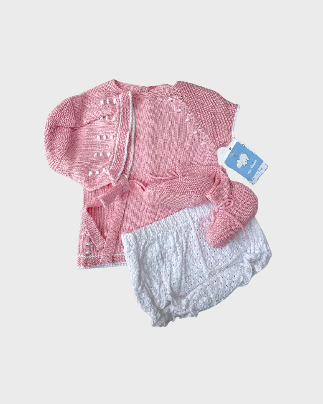 Conjunto rosa punto
