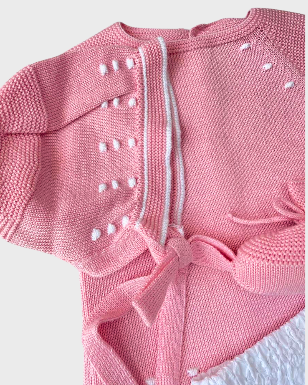 Conjunto rosa punto