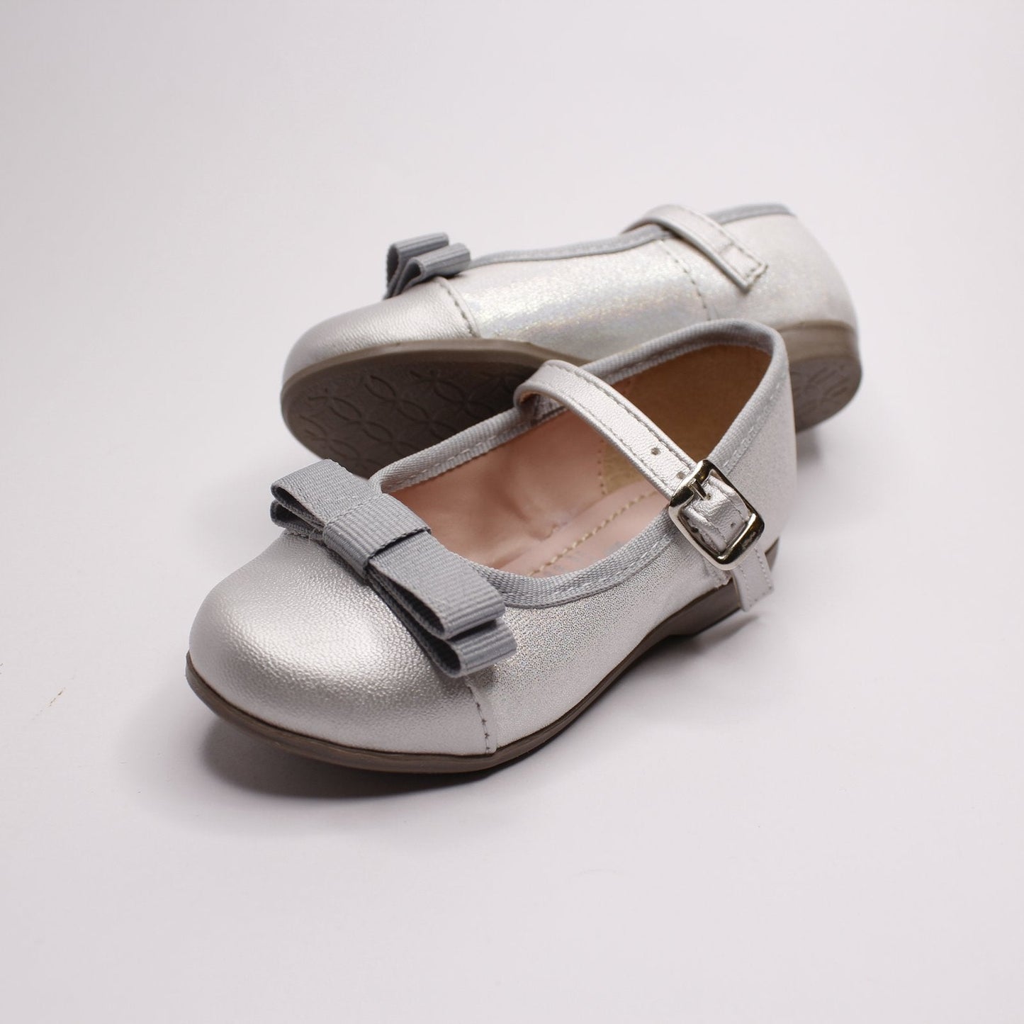 zapato plata metálico punta mate
