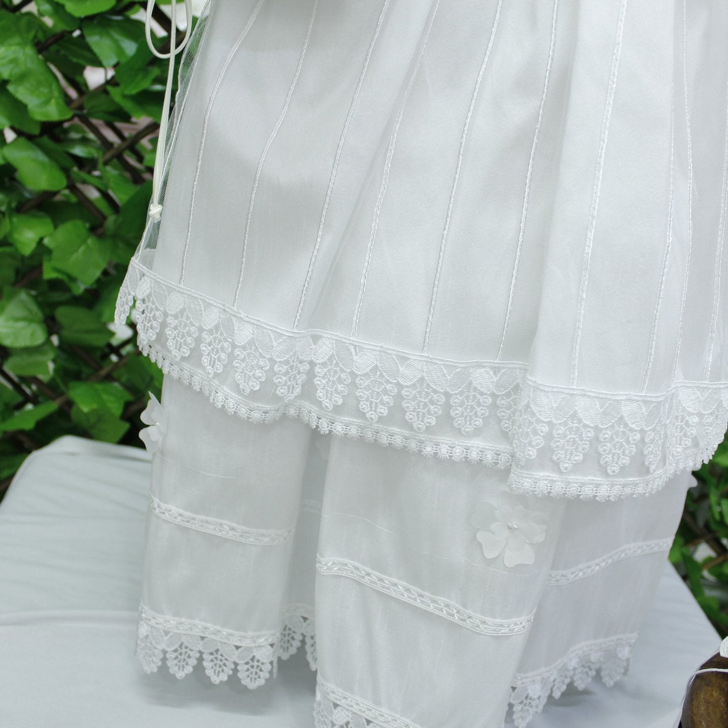 ropon bautizo color blanco