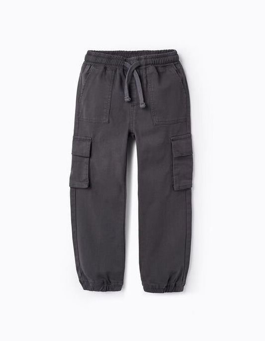 pantalón cargo, gris oscuro