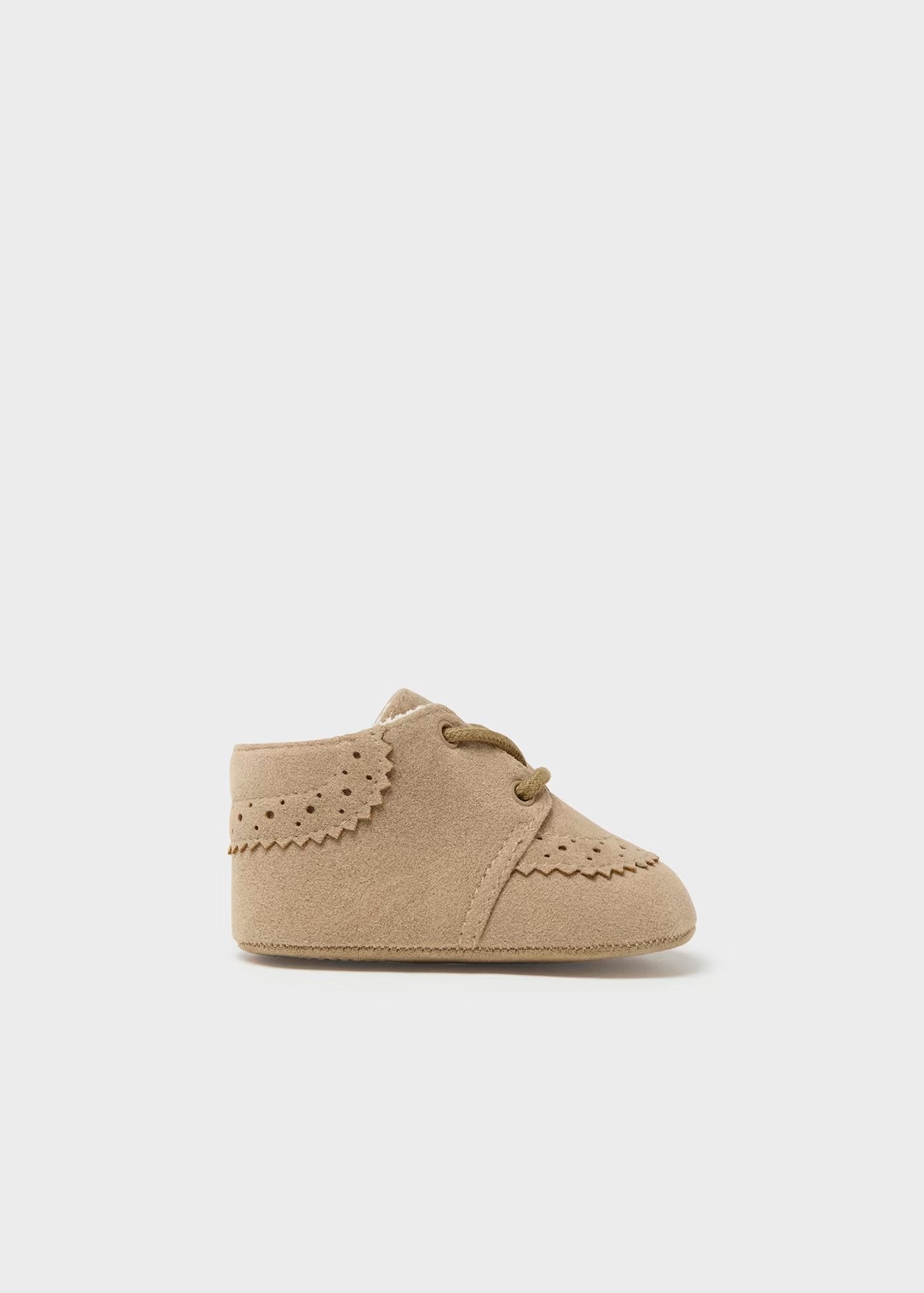 botin vestir color beige obscuro para recien nacido, mayoral