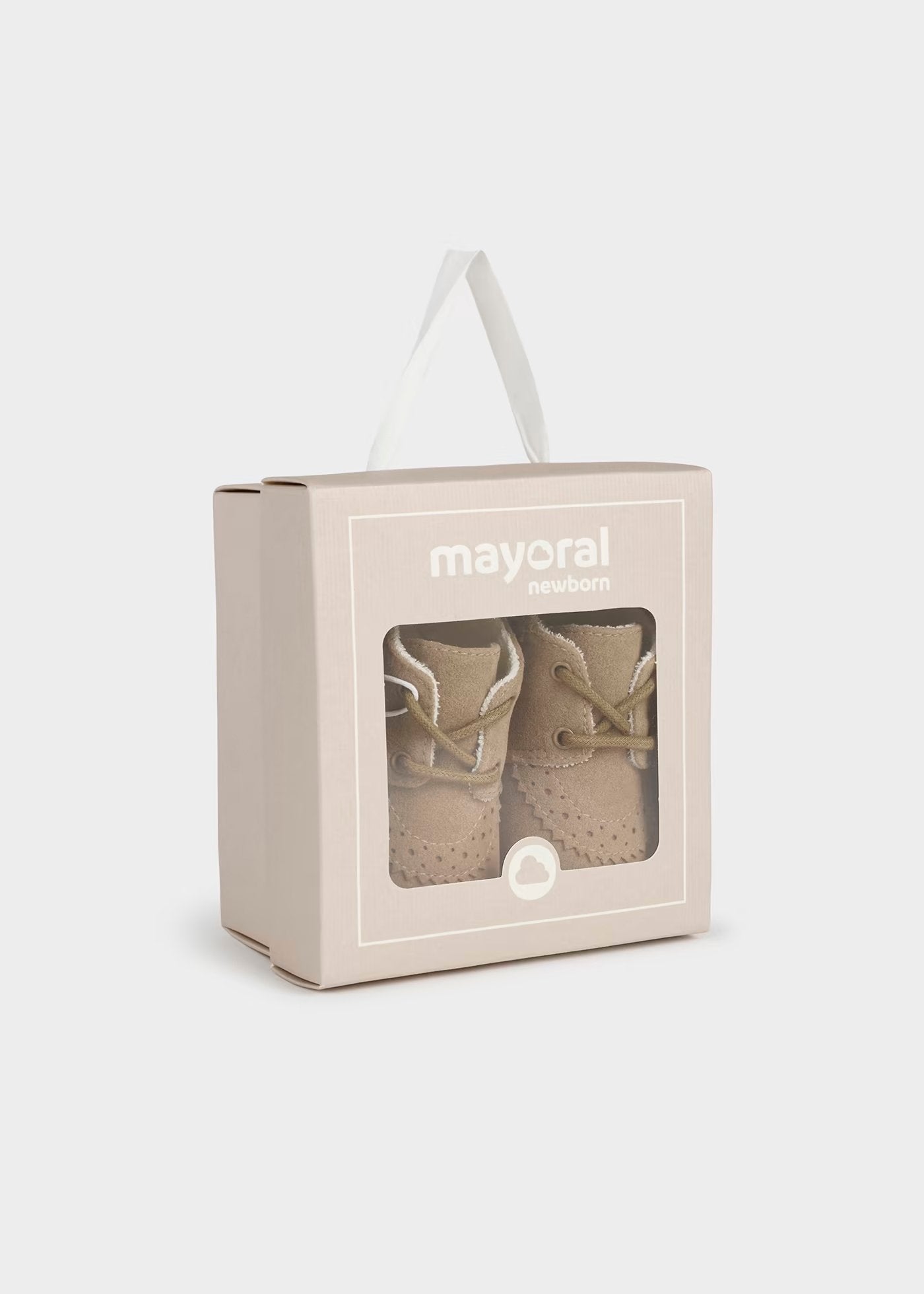 botin vestir color beige obscuro para recien nacido, mayoral