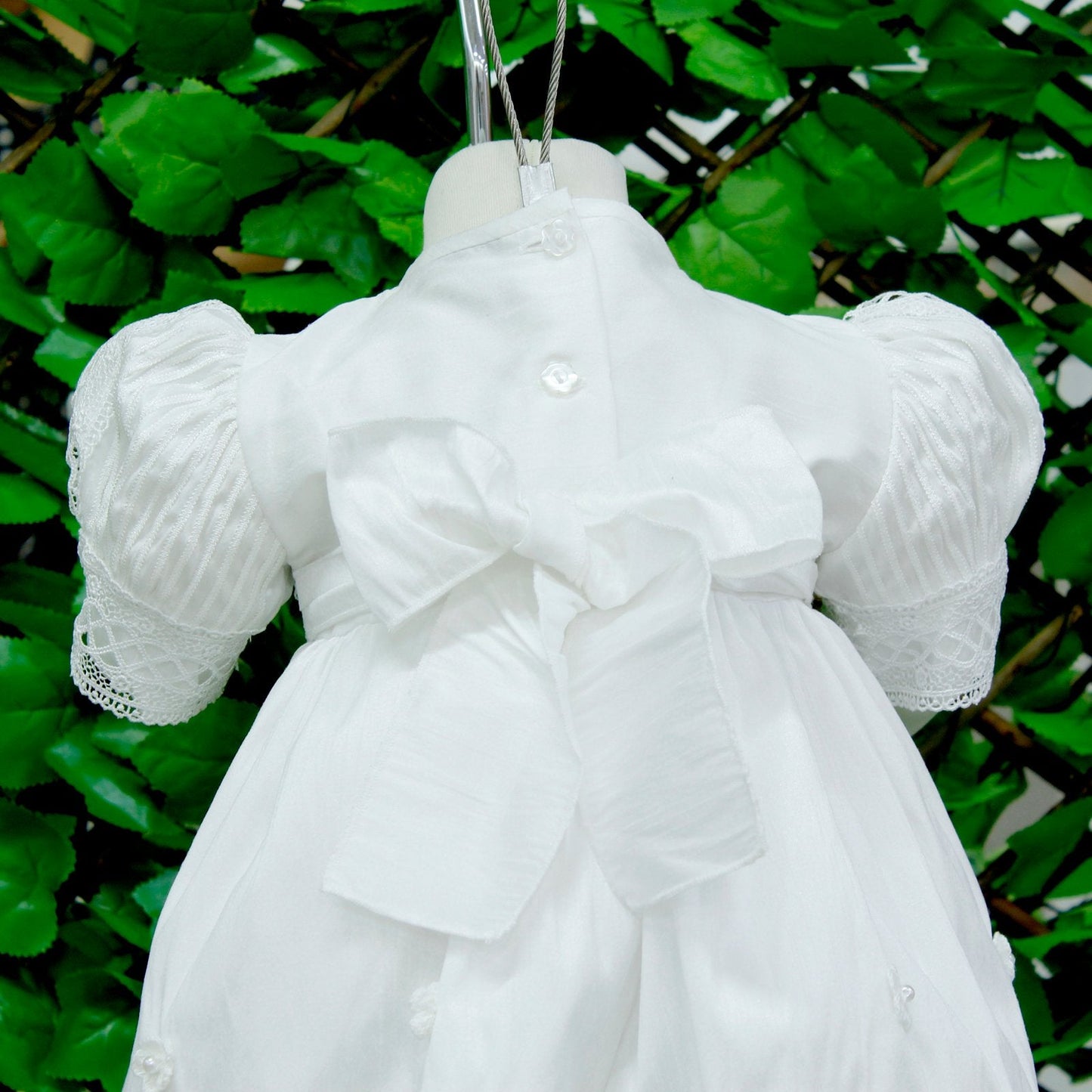 Ropon color blanco para niña