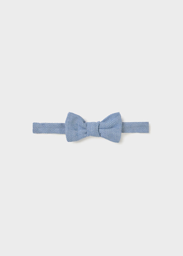 Set Boina y Moño azul para bebe
