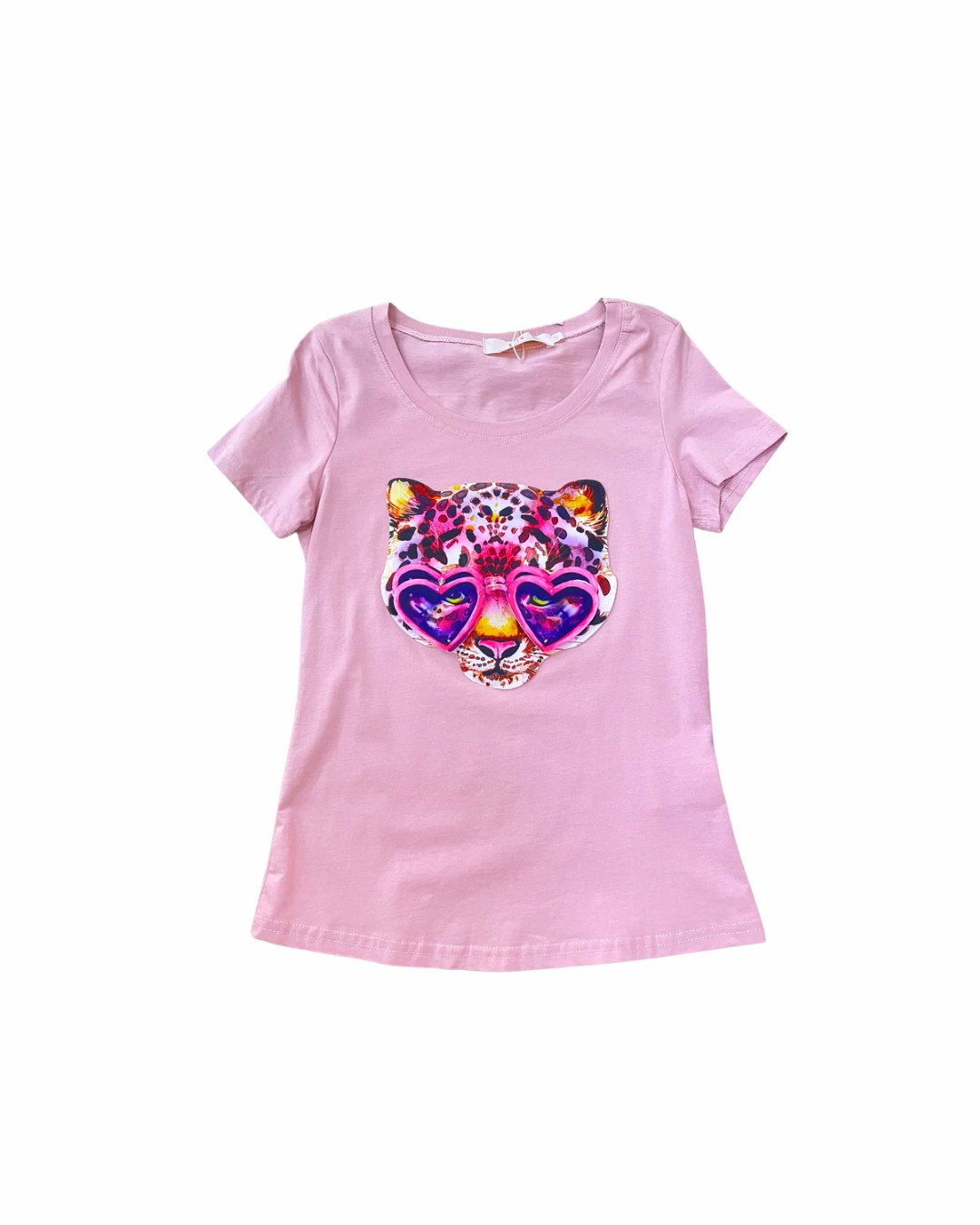 Blusa Muave Leopardo Rosa