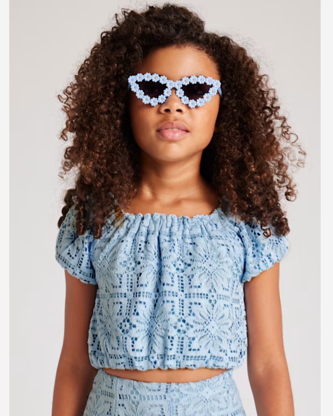 conjunto short y blusa, color azul