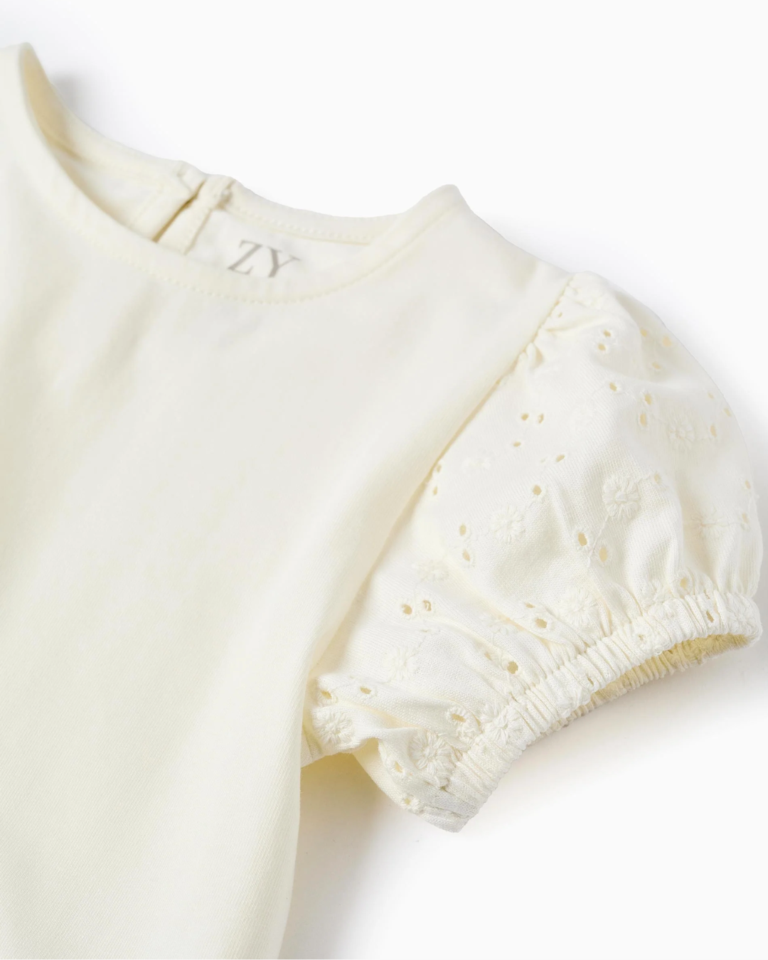 Conjunto blusa Ivory y short azul verde claro