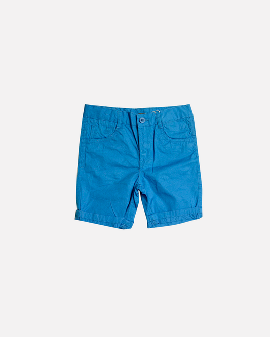 bermuda color azul, ajuste interno, para niño