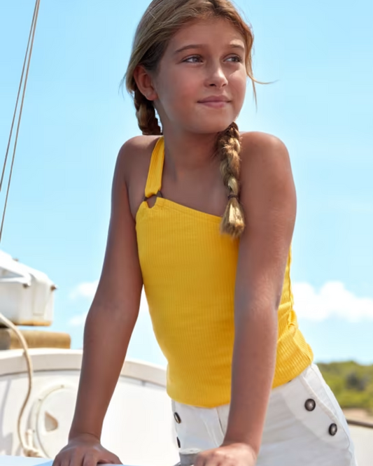 Blusa asimetrica, platano